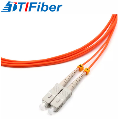 สายแพทช์ไฟเบอร์ออปติกแบบมัลติโหมด 62.5/125 SC/UPC -SC/UPC SM DX Fiber Cable