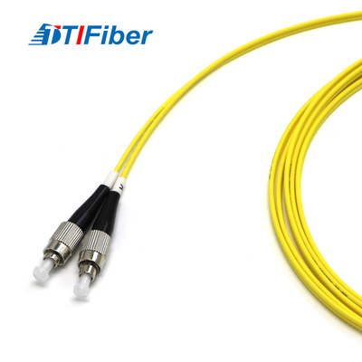 TTIFIber FC-LC สายแพทช์ไฟเบอร์ออปติกสีเหลือง Singlemode Duplex