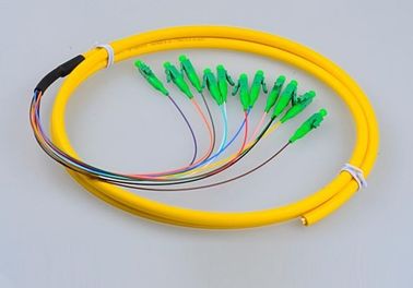 LC / APC 0.9 มม. ใยแก้วนำแสง Pigatil Jumper Singlemode network PVC