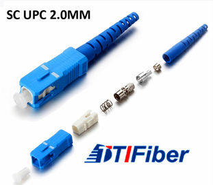 ช่องเสียบสายเคเบิลไฟเบอร์ออปติกพลาสติกชนิด SC UPC SM MM สำหรับเครือข่าย FTTH