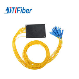 FTTX ระบบแยกสายสัญญาณเสียงไฟเบอร์ออปติก SC / UPC 1x32 Mini PLC Coupler