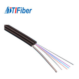 สายเคเบิลเครือข่ายไฟเบอร์ออปติกแบบ Ftth แบบ Single Mode พร้อมด้วย Steel Wire / FRP Strength Member