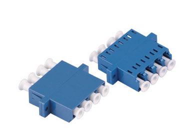 LC OM3 Quad optical fiber adapter สําหรับ Optic LAN สีฟ้า / สีเบจ / Aqua