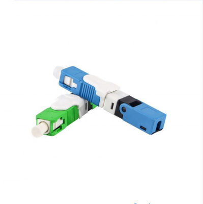 ตัวเชื่อมต่อด่วนไฟเบอร์ออปติก Sc / Upc Sc / Apc Sm Ftth Singlemode Fiber Optic Fast Connector