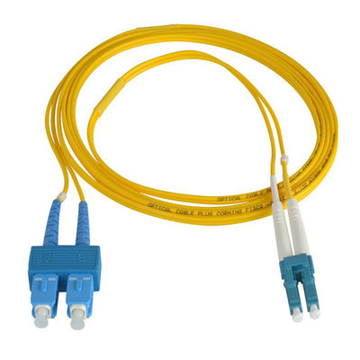 LSZH Simplex สายแพทช์ไฟเบอร์ออปติก Singlemode Fiber Jumper Cables
