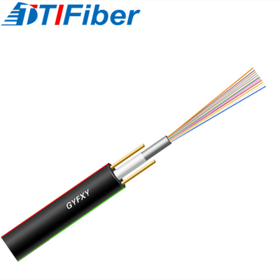 12 Core Strength Member FRP GYFXY G652D Fiber Cable