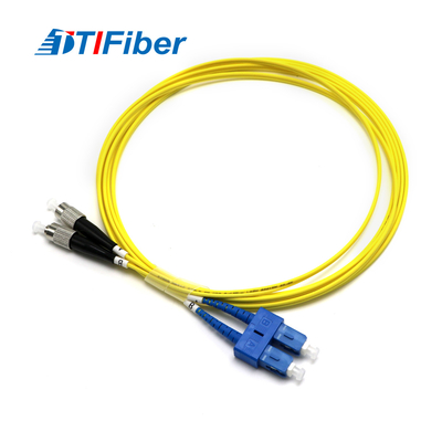 FC/UPC -SC/UPC สายไฟเบอร์ออปติก Patchcord SM Singlemode Simplex Duplex LSZH Fiber Optic Jumper