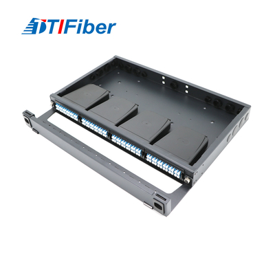 Sc / Fc / St / Lc Rack Mount Splicing แผงแพทช์ไฟเบอร์ออปติก 1U 12 - 24 Core