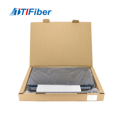 Sc / Fc / St / Lc Rack Mount Splicing แผงแพทช์ไฟเบอร์ออปติก 1U 12 - 24 Core