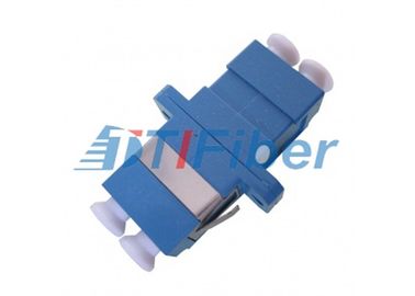 Telecom Blue Color Duplex LC Fiber Optic Adapter Adaptor ปลอกเซรามิก
