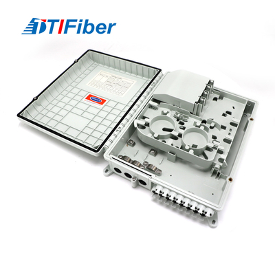 กล่องกระจายไฟเบอร์ออปติก FTTH 16 Core ที่ว่างเปล่ากลางแจ้งวัสดุ ABS