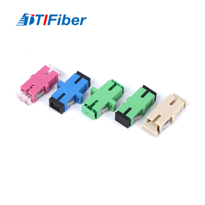 การสื่อสาร FTTH ใช้ Singlemode Multimode Simplex Duplex Fiber Optic Adapter