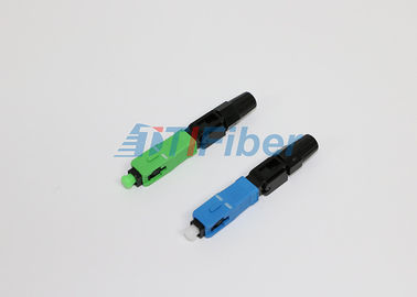 Singlemode Fiber Connector Connector SC / PC Drop Wire สายเคเบิลใยแก้วนำแสงเชื่อมต่อที่รวดเร็ว