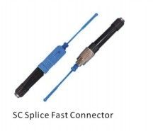 สีเขียวสีน้ำเงิน CE ROHS QuickFiber Connector ตัวเชื่อมต่อ SC อุปกรณ์เชื่อมต่อที่รวดเร็วไฟเบอร์