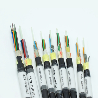 ADSS ทางอากาศ G652D G657A1 G657A2 1 12 24 48 96 144 เอกแบบเดียว