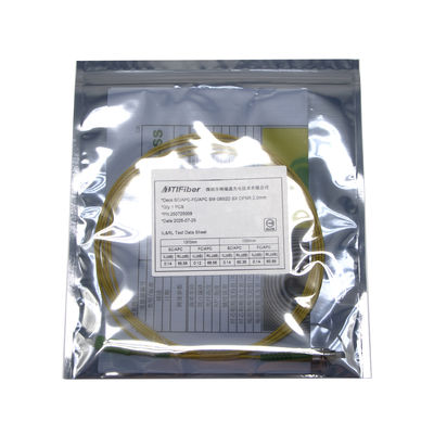 การออกแบบใหม่ทดสอบ Singlemode Simplex 3 5 10M SC / APC - FC / APC FTTH OFNP สายแพทช์ไฟเบอร์ออปติก