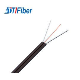 สายเคเบิลเครือข่ายไฟเบอร์ออปติกแบบ Ftth แบบ Single Mode พร้อมด้วย Steel Wire / FRP Strength Member