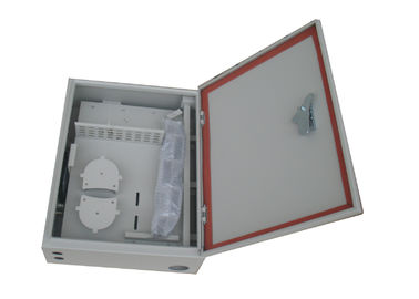 กล่องกระจายไฟเบอร์ออปติก 16 FTTH ลดลงกล่องกระจายแยก PLC แบบติดผนัง
