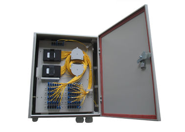 กล่องกระจายไฟเบอร์ออปติกเหล็กแผ่นรีดเย็นที่มี PLC 1 × 64 SC / APC