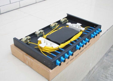 12 พอร์ต LC Duplex Fiber Terminal Box สำหรับอะแดปเตอร์ FC / SC / ST / LC
