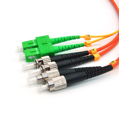 SC / FC / ST / LC / MU การซื้อของออนไลน์ FTTH Ho Fiber Optic Zirconia Ceramic APC Ferrule Flange Cable