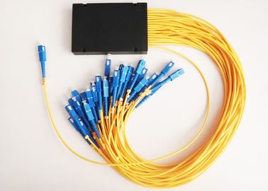 1 × 64 PLC Singlemode Fiber Optic Splitter สำหรับ FTTP / FTTH / FTTN / FTTC