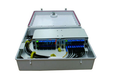 กล่องกระจายไฟเบอร์ออปติคอล IP65 ตัวแยก PLC กลางแจ้งแบบติดผนัง