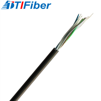 4 6 8 12 16 24 Core GYFY G652D สายเคเบิลไฟเบอร์ออปติกพร้อมปลอก PE