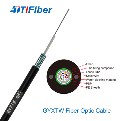 Outdoor SM GYXTW 2 4 6 8 10 12 สายเคเบิลไฟเบอร์ออปติกหุ้มเกราะหลัก
