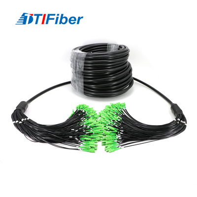 โหมดเดียว 144 สายไฟเบอร์ออปติก Patchcord กลางแจ้ง SC / APC-SC / APC