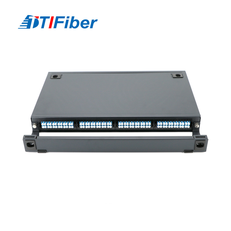 Sc / Fc / St / Lc Rack Mount Splicing แผงแพทช์ไฟเบอร์ออปติก 1U 12 - 24 Core