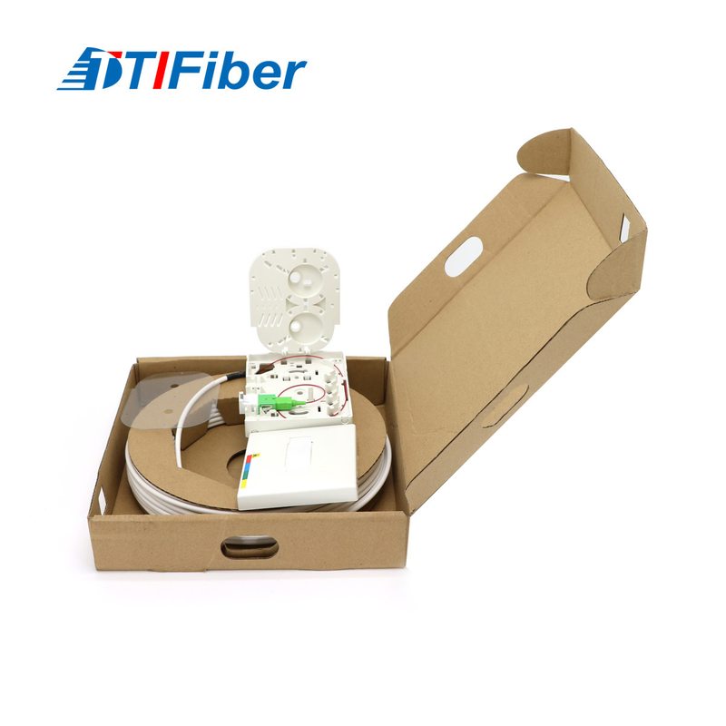 สายแพทช์ไฟเบอร์ออปติก FTTH โหมดเดี่ยวในร่มพร้อมกล่องเทอร์มินัล OTO