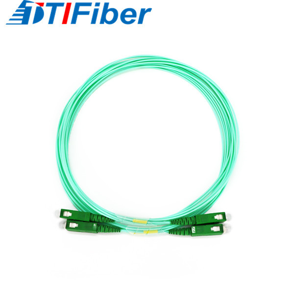 SC/APC - SC/APC 1.6 มม. SM SX G657A สายแพทช์ไฟเบอร์ออปติก Aqua 1.5m 3.5m
