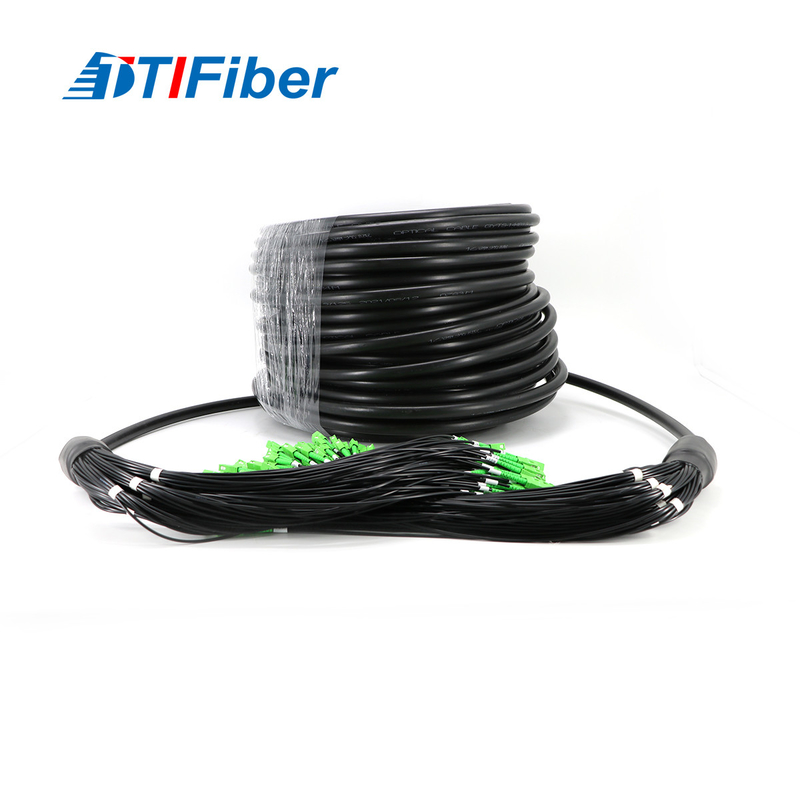 โหมดเดียว 144 สายไฟเบอร์ออปติก Patchcord กลางแจ้ง SC / APC-SC / APC